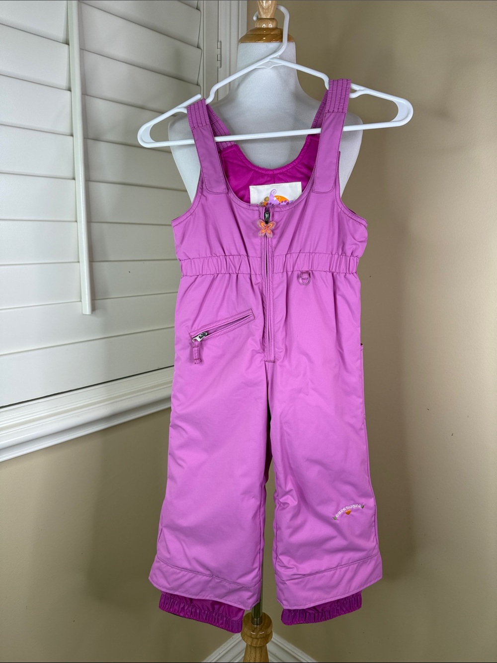 Obermeyer Pink Girls Snow Bib Overalls